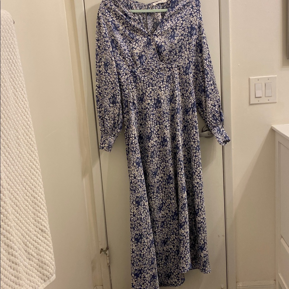 Floret Studios | Floral Blue Maxi Dress